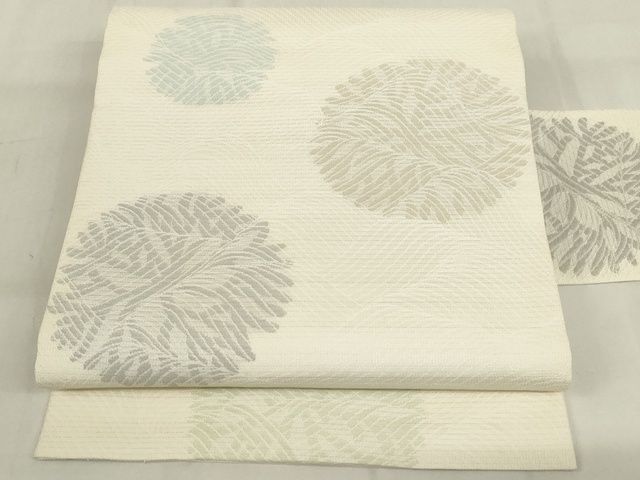 平和屋本店■極上　夏物　西陣　川島織物　九寸名古屋帯　海松文　正絹　逸品　KAAA1736kk4