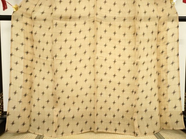 長閑やかさ屋中央局■限りない 夏物 芭蕉布 手積み芭蕉糸100％ 十字重ね 珠玉 KAAA1754kk5