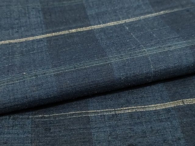 平和屋本店■極上　郡上紬　草木染　霞文　正絹　逸品　KAAA1761kk5_5
