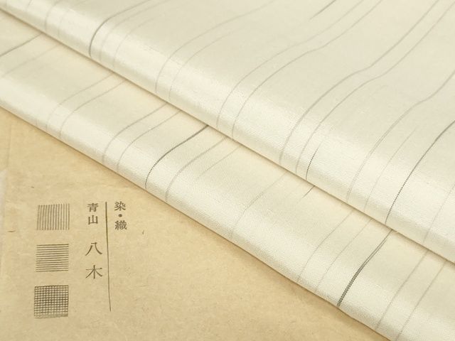 平和屋本店■極上　紬　単衣　雨絣　たとう紙付き　青山八木扱い　逸品　KAAA1798kk5