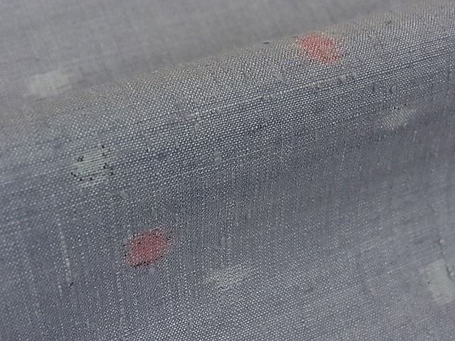 平和屋本店□極上 本場結城紬 重要無形文化財 色無地 源氏鼠色 井上  