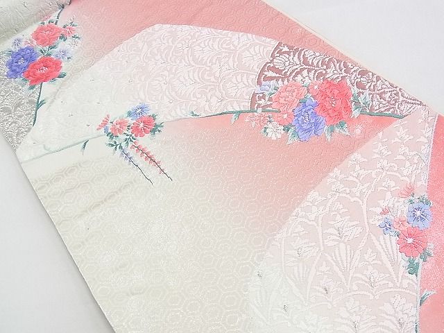 豪華 花車模様 金糸 亀甲花文 牡丹 藤の花 梅 六通 正絹 フォーマル