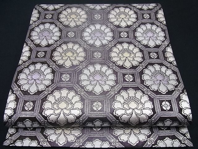 平和屋本店■極上 金彩友禅 卓越技能者・名工・和田光正 六通太鼓柄袋帯 蜀江牡丹文 逸品3s1001 平和屋本店□極上 金彩友禅 卓越技能者・名工・和田光正 六通太鼓