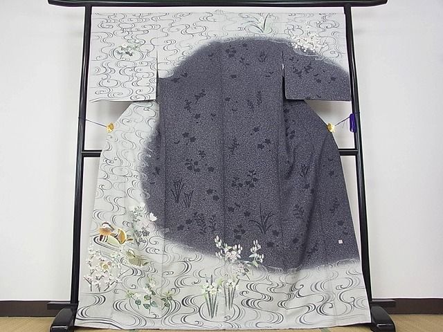 平和屋本店□極上 人間国宝 羽田登喜男 TOKIOetTOKI 訪問着 鴛鴦 本場