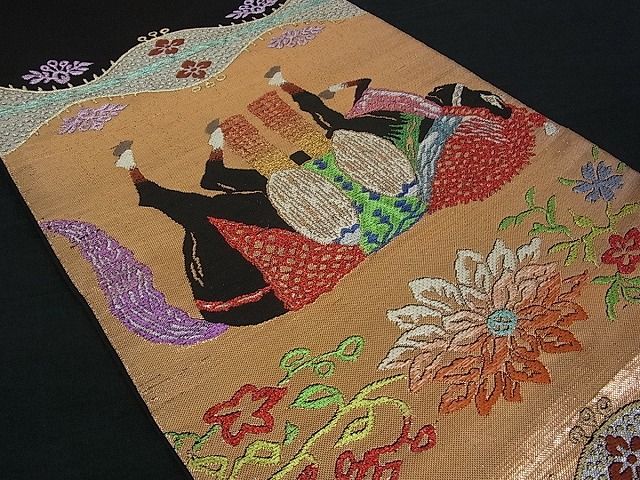 平和屋本店□極上 龍村平蔵製 本袋帯 天竺装駒 逸品s2827の通販はau