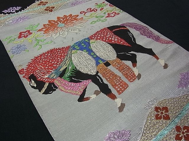 平和屋本店■極上 龍村平蔵製 本袋帯 天竺装駒 逸品s2827 平和屋本店□極上 龍村平蔵製 本袋帯 天竺装駒 逸品s2827の通販はau