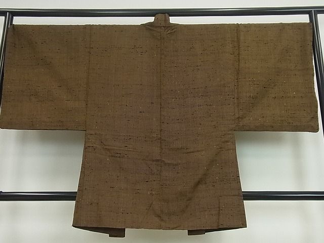 平和屋本店□超希少 男性 伊兵衛織 工芸手織 アンサンブル 単衣 逸品3s3389 