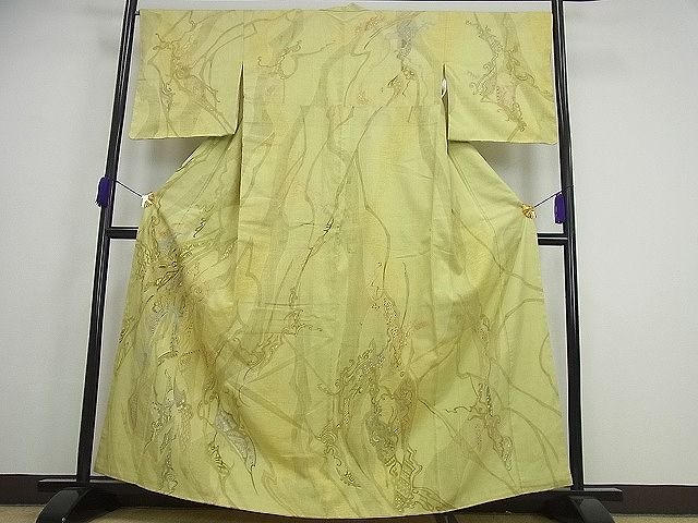 平和屋本店■超希少 創業460年・千總 訪問着 本場結城紬地 松坂屋扱い 逸品 未使用3s3896