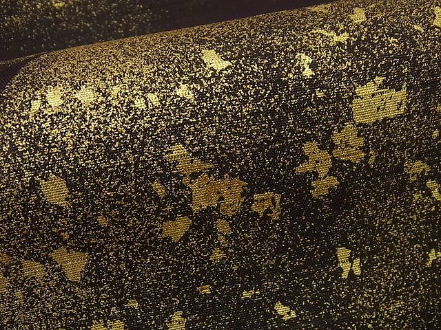 平和屋本店＊希少　夏物　浦野理一　絽塩瀬　九寸名古屋帯　遠山文　金彩　たとう紙付き　逸品　未使用3s4677_6