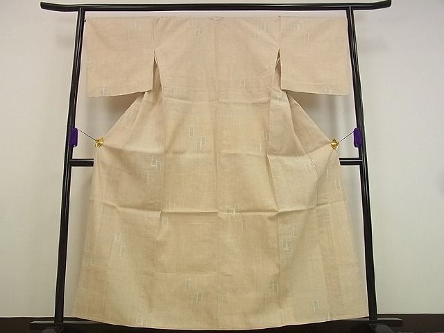 平和屋本店■極上　本場結城紬　重要無形文化財　８０亀甲　飛び亀甲柄　単衣　奥順謹製　高島屋　逸品　未使用2s9859