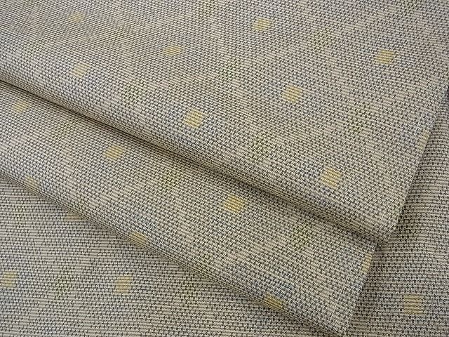 平和屋着物●本場大島紬　白大島　菱吉祥文　逸品　未使用　n-sa1137