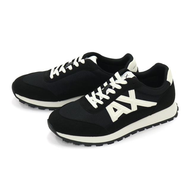 ARMANI EXCHANGE A/X アルマーニエクスチェンジ スニーカー メンズ ローカットスニーカー シューズ 靴 XM001960 AF19388 ブラック 定番人気商品