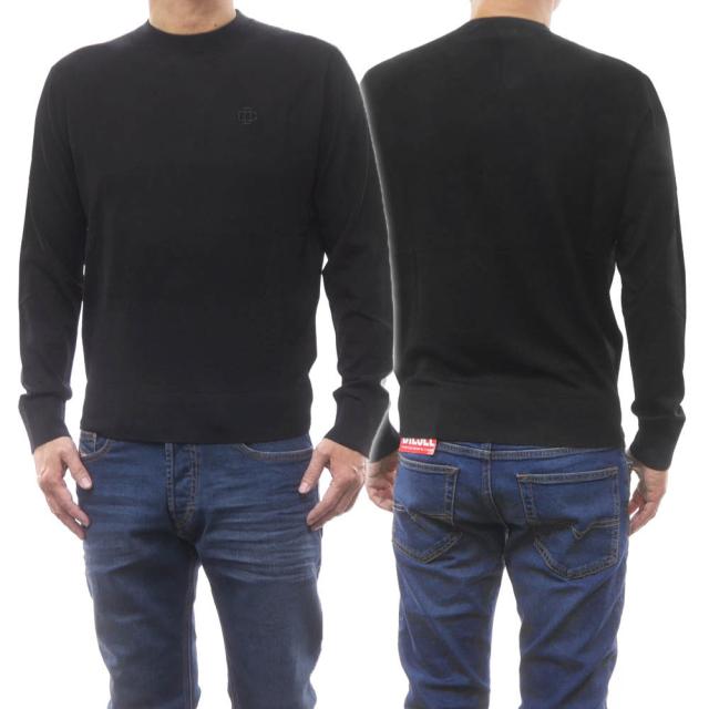 旧モデルセール！ DSQUARED2 ディースクエアード セーター メンズ クルーネック ニット S74HA1368 S18310 ブラック
