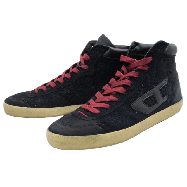 旧モデルセール！ DIESEL ディーゼル メンズ スニーカー 靴 シューズ ハイカット Y03261 P6891 / S-LEROJI MID ブラック 18,792円
