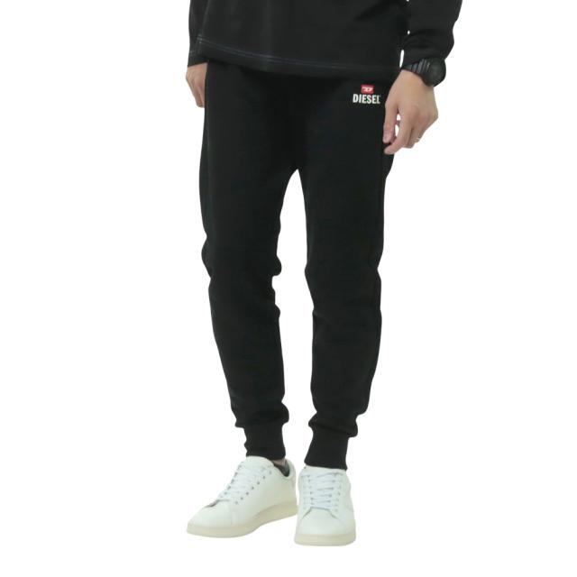 DIESEL ディーゼル パンツ メンズ ジョガーパンツ A09748 RJAJH/P-TARY NEW D LOGO TROUSERS ブラック 10,437円