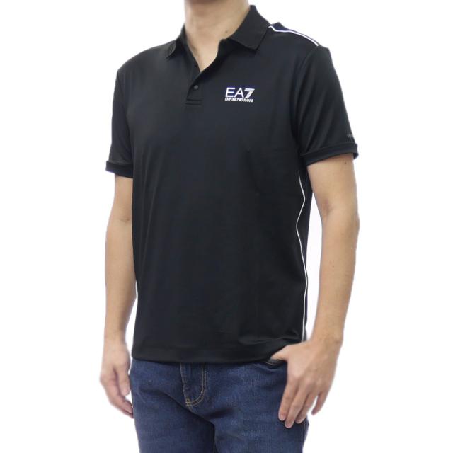 EMPORIO ARMANI エンポリオアルマーニ EA7 ポロシャツ メンズ 半袖 7M001524 AF22175 ブラック