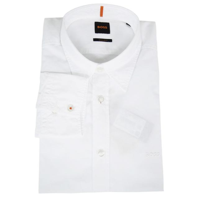 セールAW HUGO BOSS ヒューゴボス カジュアルシャツ メンズ 50518304 10260284 / Relegent_6_M ホワイト 定番人気商品 8,307円
