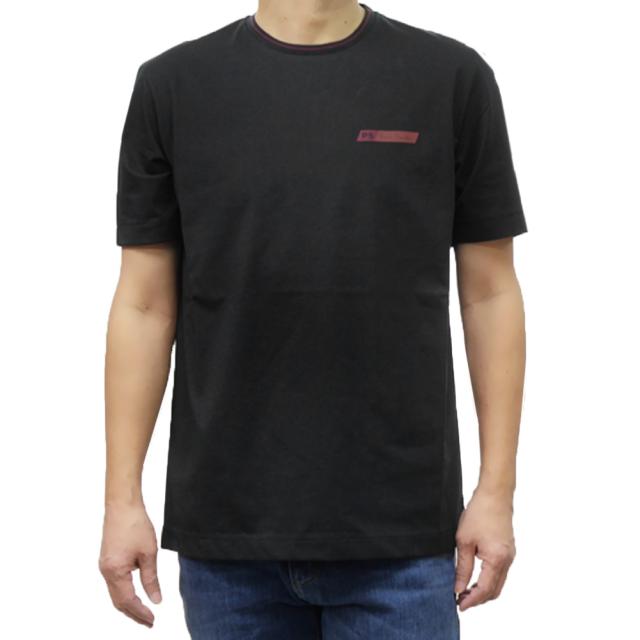 旧モデルセール！ PS PAUL SMITH ポールスミス Tシャツ メンズ 半袖 トップス クルーネック M2R 1927 P22268 無地 ワンポイント ブランド ロゴ 大きいサイズ ブラック 9,550円