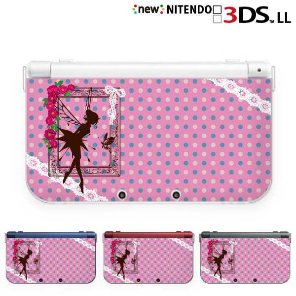 new ニンテンドー 3DS LL ケース カバー 3DSLL Nintendo 妖精 ドット柄