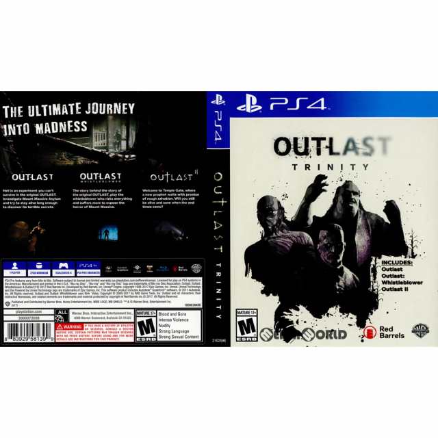 中古即納】[PS4]Outlast Trinity(アウトラスト トリニティ)(北米版