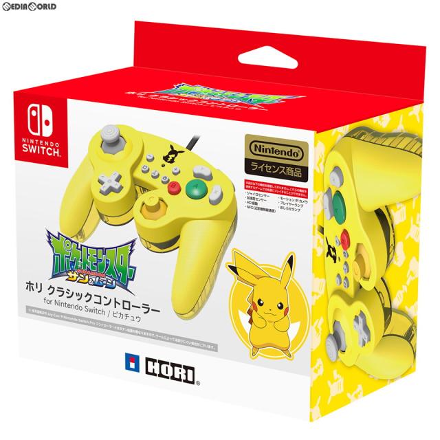 【新品即納】[ACC][Switch] ホリ クラシックコントローラー for Nintendo Switch(ニンテンドースイッチ) ピカチュウ HORI(NSW-109) (20181005)の通販は