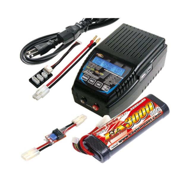 【新品即納】[MIL] イーグル模型 5347-S1 ガン用 Li-Po リポ・スターティングセット(EA3000 11.1V付3点セット) 充電器セット(20120606)