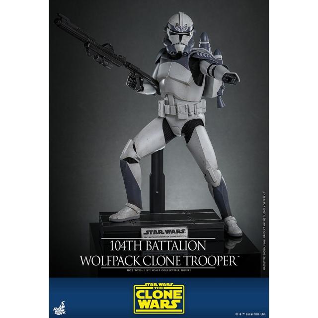 【新品】【お取り寄せ】[FIG] テレビ・マスターピース クローン・トルーパー(ウルフパック/第104大隊) STAR WARS(スター・ウォーズ) クローン・ウォーズ 1/6 完成品 アクションフィギュア(TMS142) ホットトイズ(20260131)