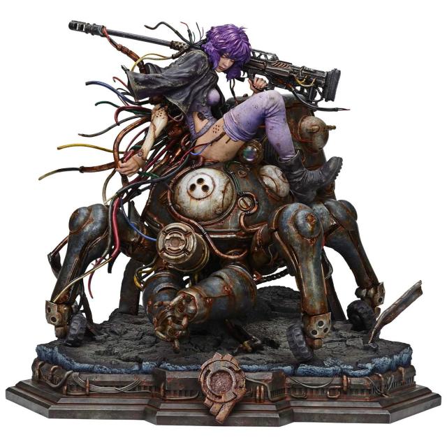【予約安心出荷】[FIG] ザ・レジェンド・オブ・ビューティ・アンド・ビースト 草薙素子＆タチコマ Art byエンテイ・リュウ キャラクターカラーVer 攻殻機動隊 STAND ALONE COMPLEX 1/4 完成品 フィギュア(LBBGITS-02) プライム1スタジオ(2027年10月)