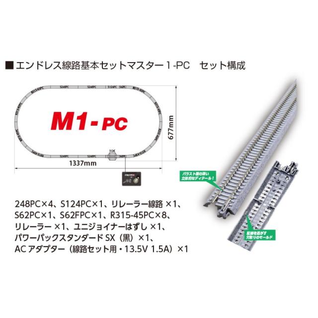 【新品】【お取り寄せ】[RWM] 20-854 エンドレス線路基本セット マスター1-PC Nゲージ 鉄道模型 KATO(カトー)(20251129)