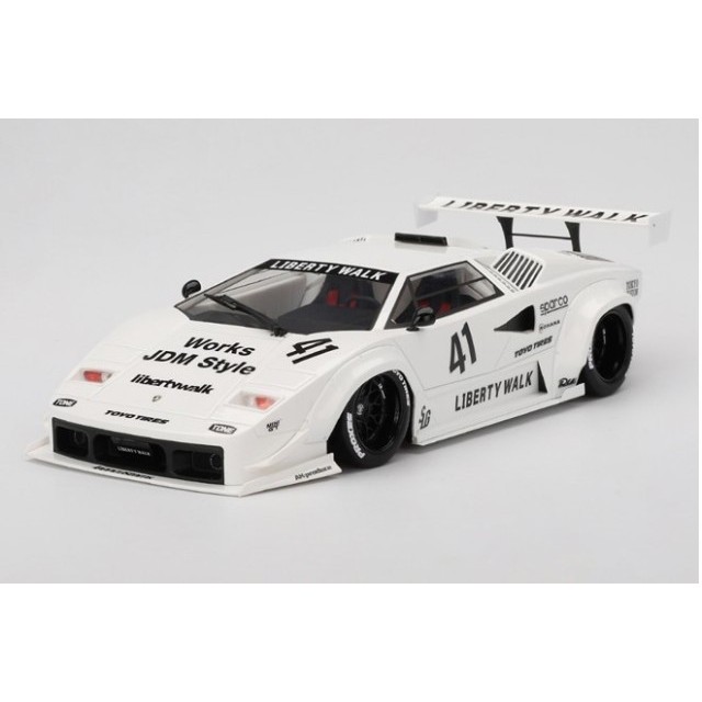 【予約安心出荷】[MDL]TOP SPEEDシリーズ 1/18 ランボルギーニ カウンタック LB-WORKS 東京オートサロン 2024 ホワイト 完成品 ミニカー(