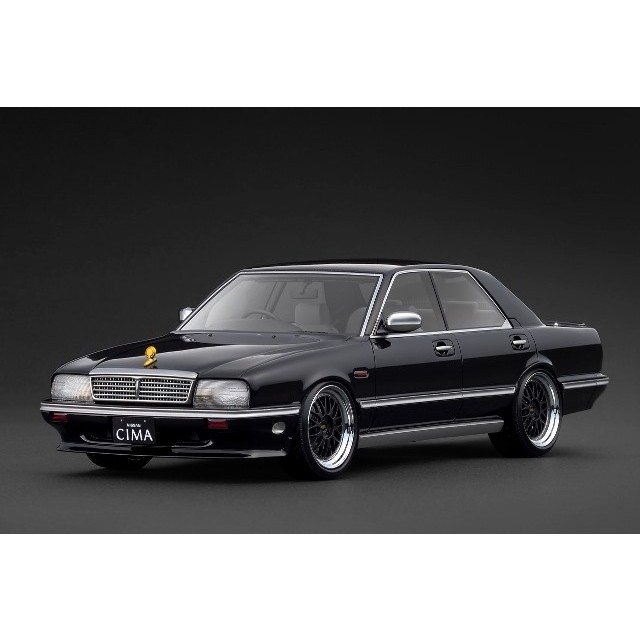 【新品】【お取り寄せ】[MDL] 1/18 NISSAN GLORIA CIMA(グロリア・シーマ) (Y31) Black 為し遂げる品 ミニカー(IG3900) ignition model(イグニッションモデル)(20260418)
