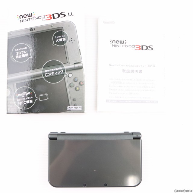 中古即納】[本体][3DS]Newニンテンドー3DS LL メタリックブラック(RED