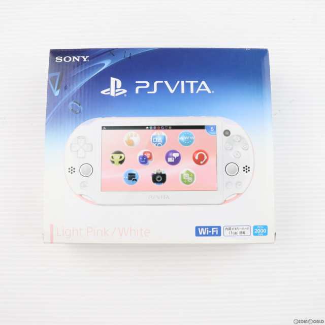 【中古即納】[本体][PSVita]プレイステーションVita PlayStation Vita Wi-Fiモデル  ライトピンク/ホワイト(PCH-2000ZA19)(20141113)｜au PAY マーケット