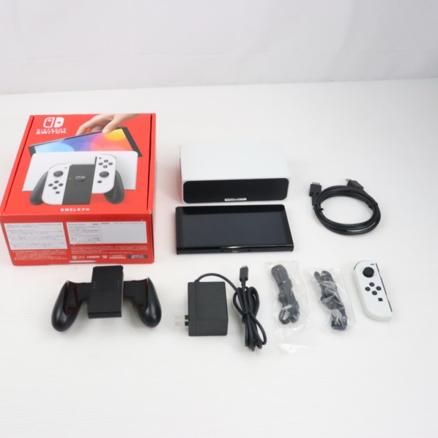 【中古即納】[本体][Switch]Nintendo Switch(有機ELモデル) ニンテンドースイッチ Joy-Con(L)/(R) ホワイト(HEG-S-KAAAA)(20211008)