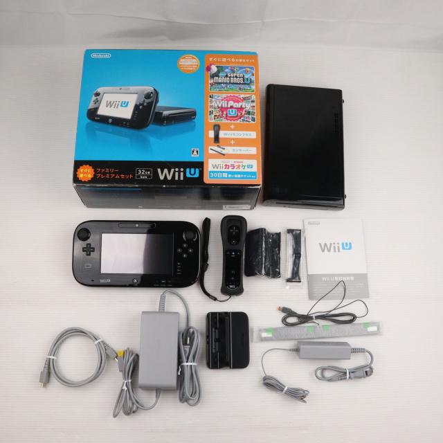 【中古即納】[WiiU] (本体) Wii U すぐに遊べるファミリープレミアムセット(クロ) 任天堂(WUP-S-KAFS)(20131031)の通販は
