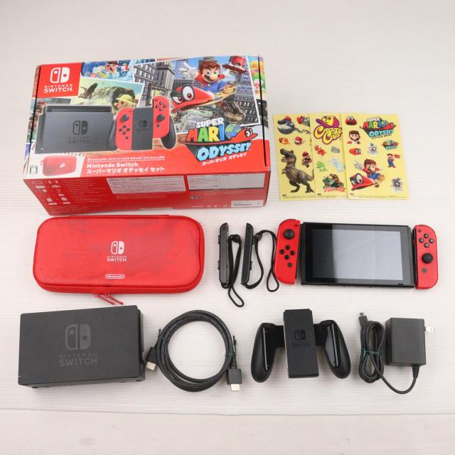 SUPER - (本体)(保護フィルム無し)Nintendo Switch(ニンテンドースイッチ) スーパーマリオ オデッセイセット(HAC-S-KADEE) 任天堂 本体)(保護フィルム無し)Nintendo Switch(ニンテンドースイッチ