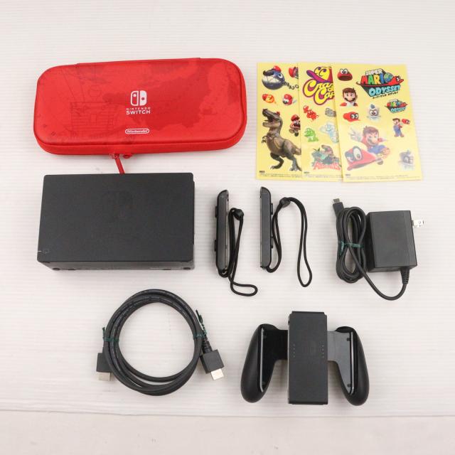 SUPER - (本体)(保護フィルム無し)Nintendo Switch(ニンテンドースイッチ) スーパーマリオ オデッセイセット(HAC-S-KADEE) 任天堂 中古即納】[Switch] (本体)(保護フィルム無し) Nintendo Switch