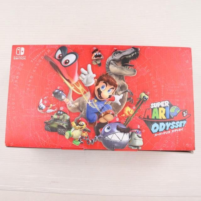 SUPER - (本体)(保護フィルム無し)Nintendo Switch(ニンテンドースイッチ) スーパーマリオ オデッセイセット(HAC-S-KADEE) 任天堂 中古即納】[Switch] (本体)(保護フィルム無し) Nintendo Switch