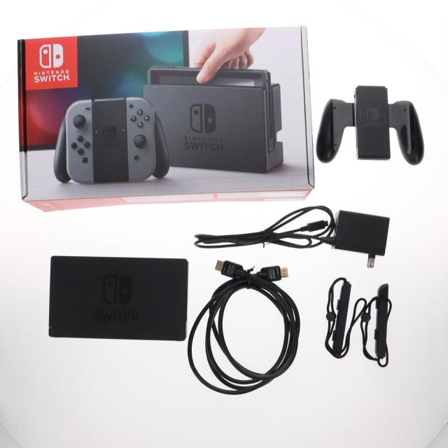【箱あり完品】Nintendo Switch グレー 本体 Nintendo Switch 本体 グレー 純正品完備＋付属品付き Nintendo