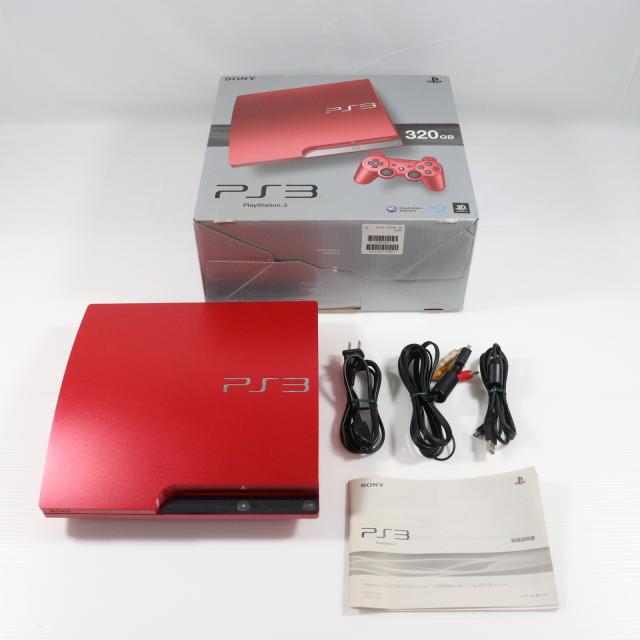 SONY - PS3　スカーレットレッド　320GB　中古 PlayStation3 320GB スカーレット・レッド(旧薄型PS3本体・CECH