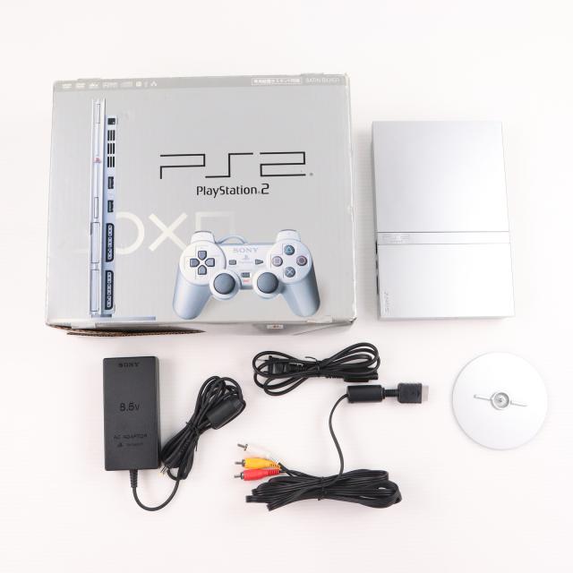 PlayStation2 - プレイステーション2本体 サテン・シルバー SCPH-75000 中古即納】[PS2] (本体) PlayStation 2(プレイステーション2