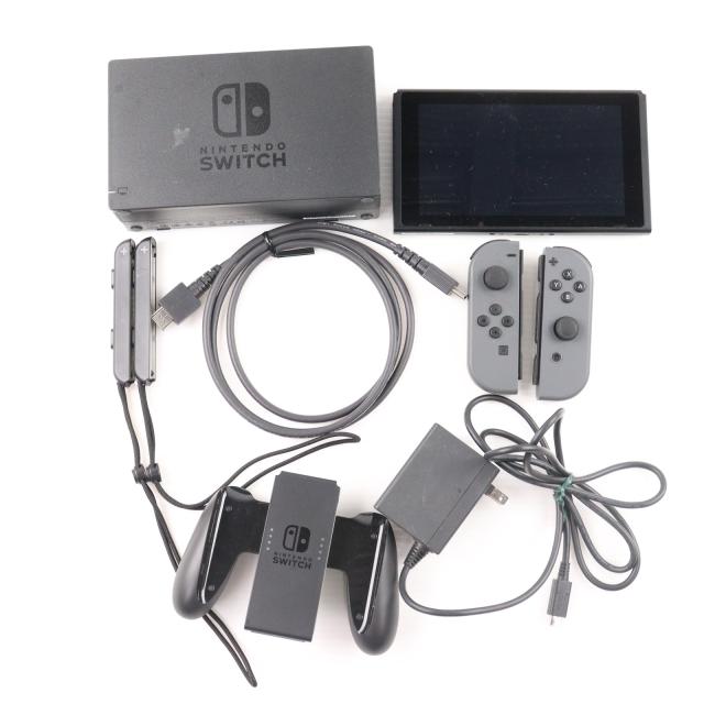 Nintendo Switch 本体 グレー Joy-Con 付属品完備 任天堂 新型 スイッチ Switch 本体 完品 ジョイコン Joy-Con