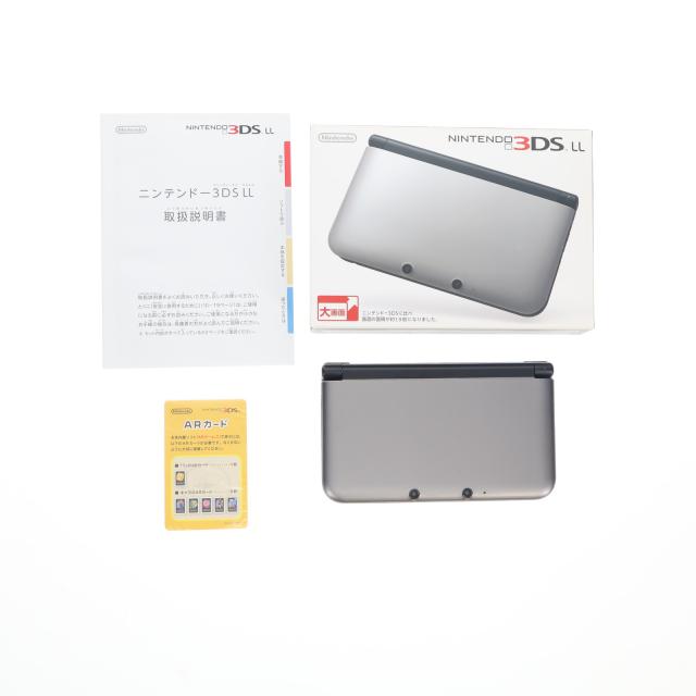 ニンテンドー3DS LL シルバー×ブラック 極美品 ニンテンドー3DS LL
