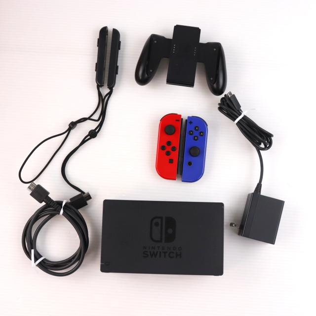 【中古即納】[Switch] (本体) マイニンテンドーストア限定 (新型)Nintendo Switch(ニンテンドースイッチ) カスタマイズ Joy-Con(L) レッド/R ブルー Joy-Conストラップ ブラック 任天堂(HAD-S-KAYAA)(20190830)_3