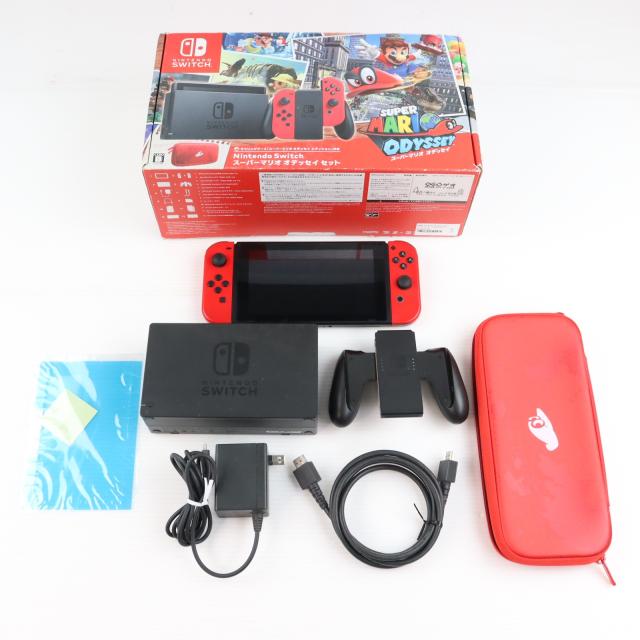【中古即納】[Switch] (本体) Nintendo Switch(ニンテンドースイッチ) スーパーマリオ オデッセイセット 任天堂(HAC-S-KADEE)(20171027)