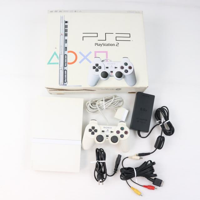 【中古即納】[PS2] (本体) プレイステーション2 PlayStation2 セラミック・ホワイト SCE(SCPH-77000CW)(20060915)