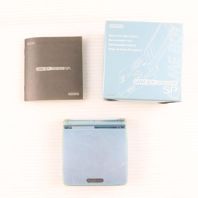 【中古即納】[GBA] (本体) GAMEBOY ADVANCE SP(ゲームボーイアドバンスSP) パールブルー 任天堂(AGS-S-PBA)(20030905)