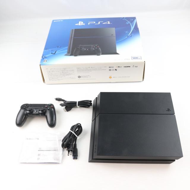 【中古即納】[PS4] (本体) PlayStation 4(プレイステーション4) ジェット・ブラック HDD500GB SCE(CUH-1200AB01)(20150625)
