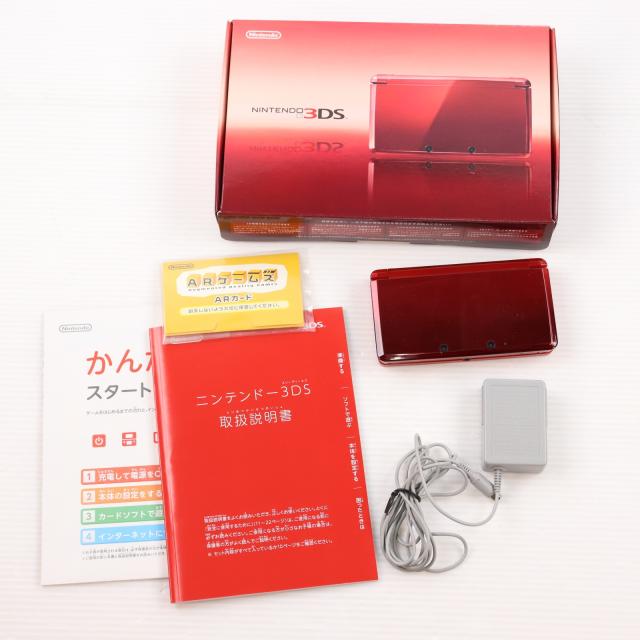 【中古即納】[3DS] (本体) ニンテンドー3DS フレアレッド 任天堂(CTR-S-RAAA)(20110714)