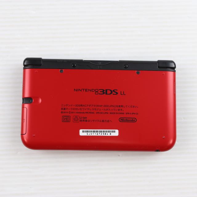 【中古即納】[3DS] (本体) ニンテンドー3DS LL レッド×ブラック 任天堂(SPR-S-RKAA)(20120728)_1